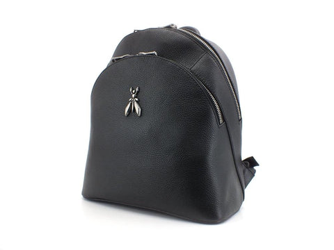PATRIZIA PEPE Zaino Backpack Pelle Logo Black 2VA056-A4U8W - Sandrini Calzature e Abbigliamento