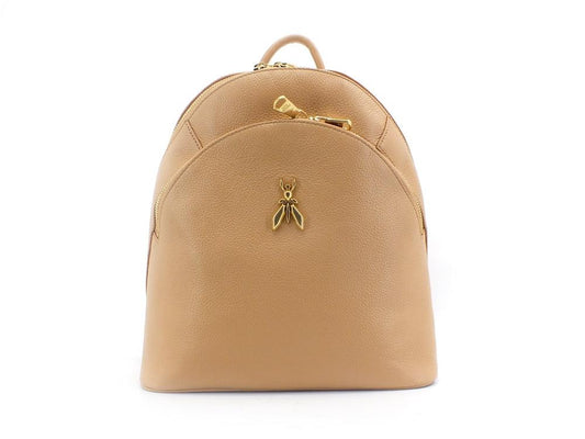 PATRIZIA PEPE Zaino Backpack Pelle Logo Pompei Beige 2VA056-A4U8G - Sandrini Calzature e Abbigliamento