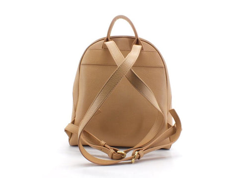 PATRIZIA PEPE Zaino Backpack Pelle Logo Pompei Beige 2VA056-A4U8G - Sandrini Calzature e Abbigliamento