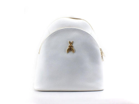 PATRIZIA PEPE Zaino Backpack Zip Ape Bianco White CB0056L001-W146 - Sandrini Calzature e Abbigliamento