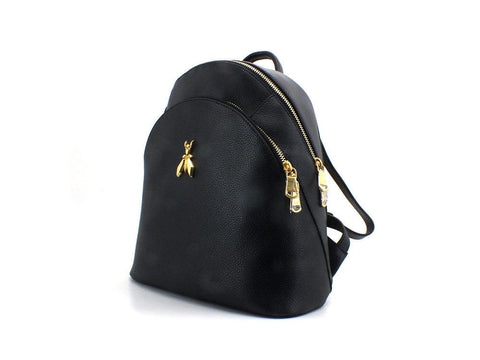 PATRIZIA PEPE Zaino Backpack Zip Ape Nero Black CB0056L001-K103 - Sandrini Calzature e Abbigliamento
