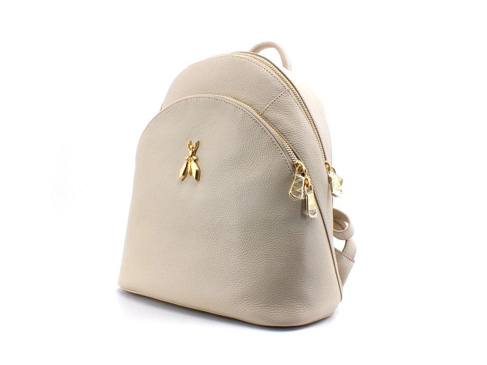 PATRIZIA PEPE Zaino Backpack Zip Ape Ocean Sand Beige CB0056L001-B732 - Sandrini Calzature e Abbigliamento