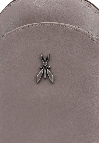 PATRIZIA PEPE Zaino Backpack Zip Logo Ape Marrone Dark Tatami CB0056-L001 - Sandrini Calzature e Abbigliamento