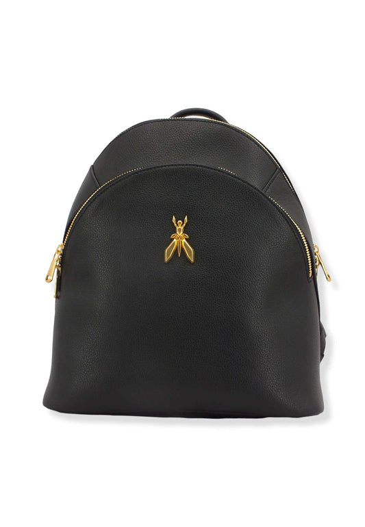 PATRIZIA PEPE Zaino Backpack Zip Logo Ape Nero CB0056-L001 - Sandrini Calzature e Abbigliamento