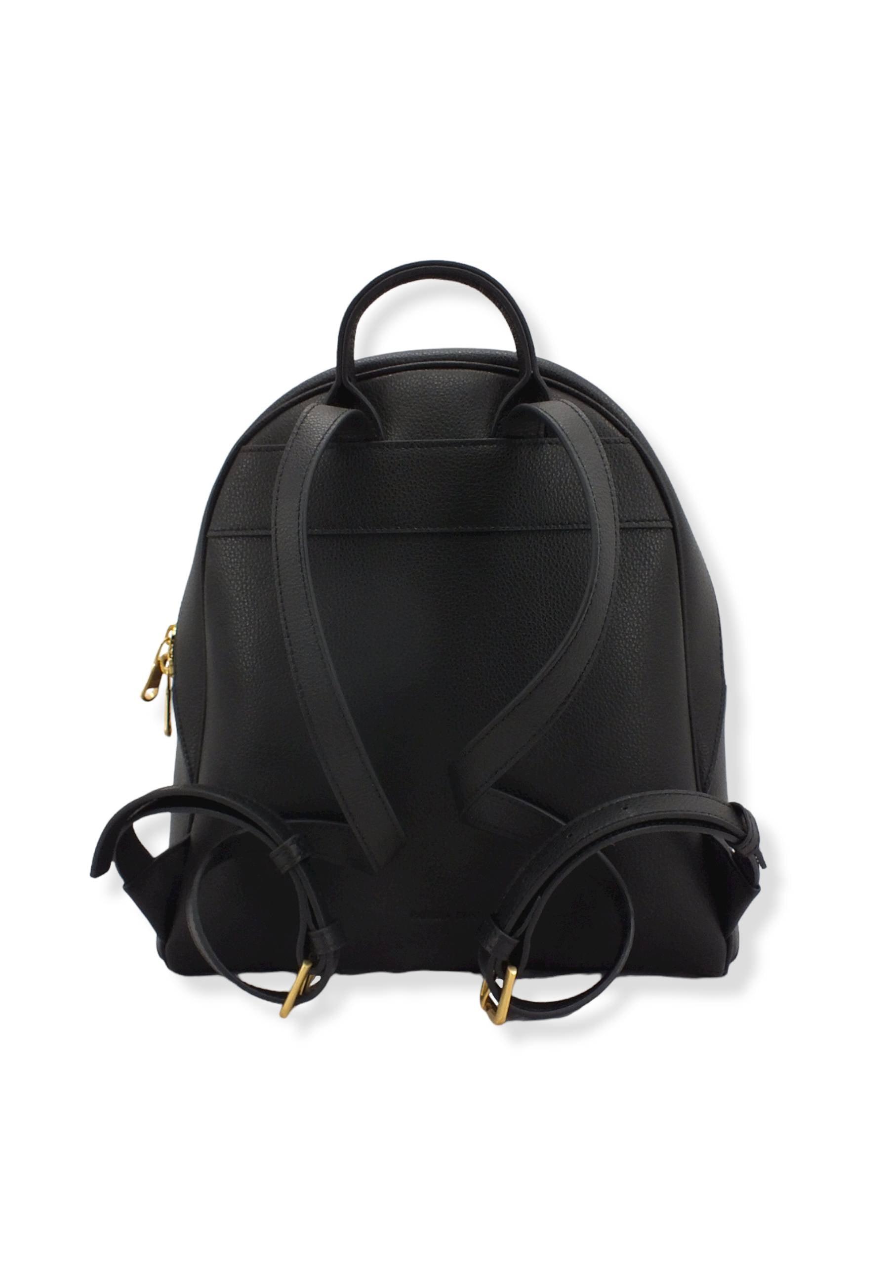 PATRIZIA PEPE Zaino Backpack Zip Logo Ape Nero CB0056-L001 - Sandrini Calzature e Abbigliamento