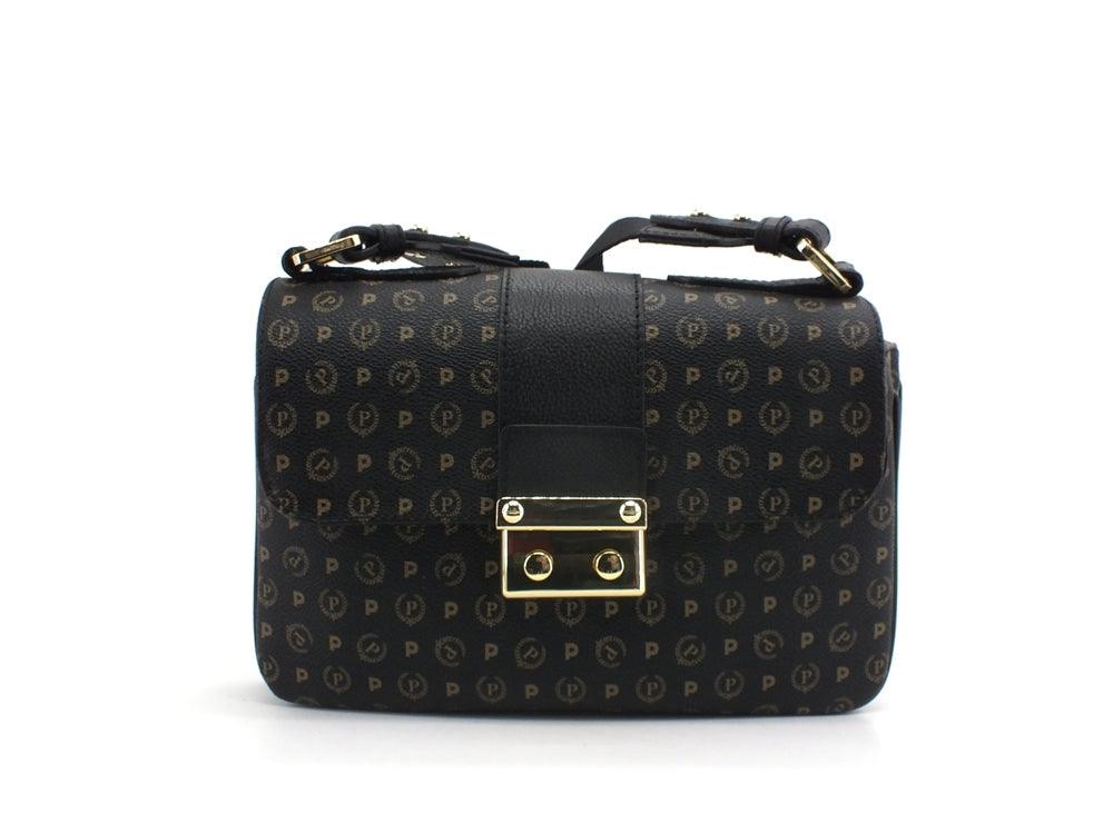 POLLINI Borsa Baguette Heritage Loghi Nero TE8452PP0BQ1100A - Sandrini Calzature e Abbigliamento