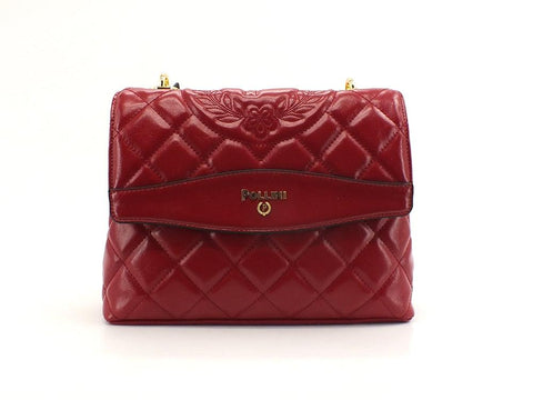 POLLINI Borsa Flap Trapuntata Lux Amaranto Rosso SC4511PP0DSJ0511 - Sandrini Calzature e Abbigliamento