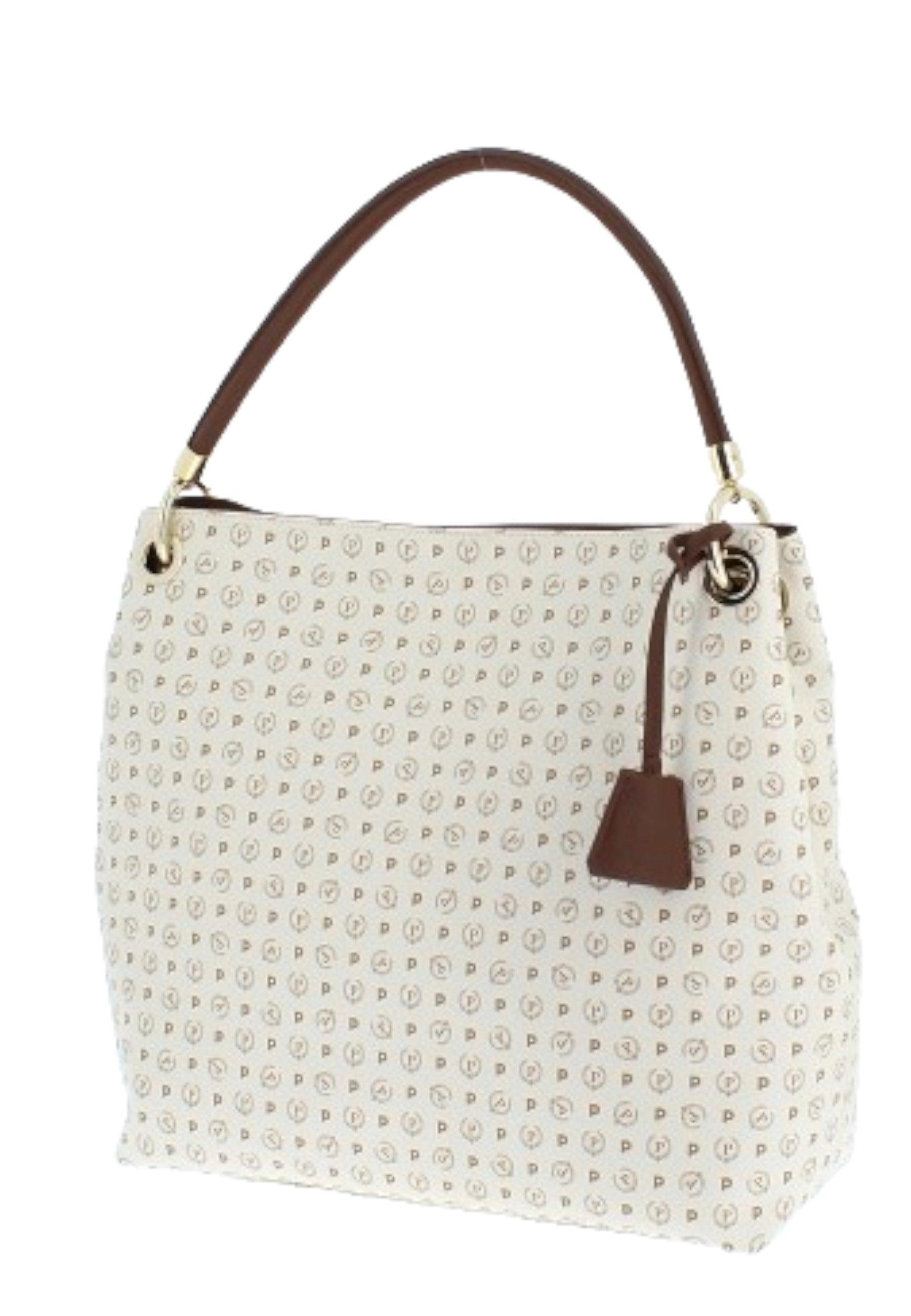 Scopri POLLINI Borsa Hand Bag Donna Avorio Marrone