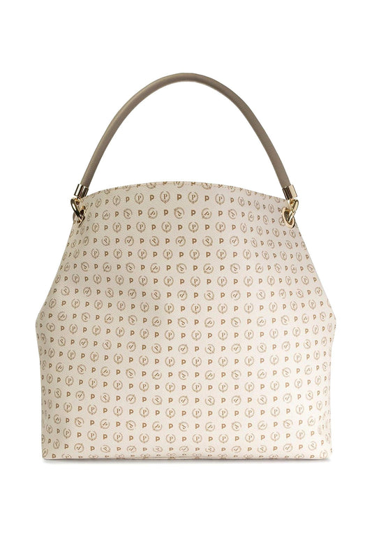 POLLINI Borsa Hobo Avorio Ghiaccio TE8409PP02Q1110A - Sandrini Calzature e Abbigliamento