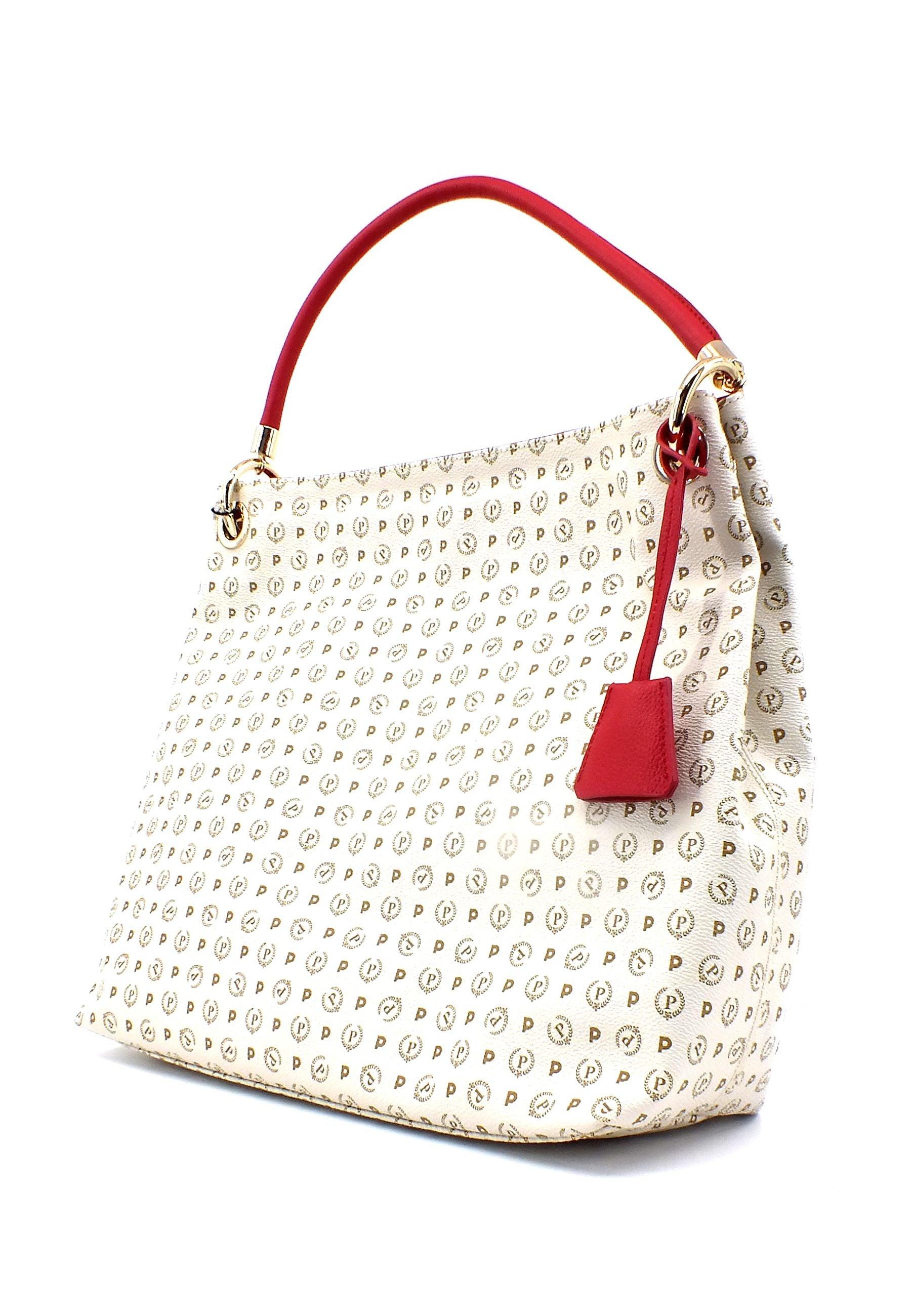 POLLINI Borsa Hobo Avorio TE8409PP02Q1110B - Sandrini Calzature e Abbigliamento