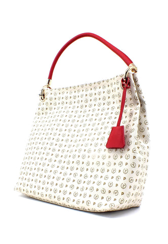 POLLINI Borsa Hobo Avorio TE8409PP02Q1110B - Sandrini Calzature e Abbigliamento