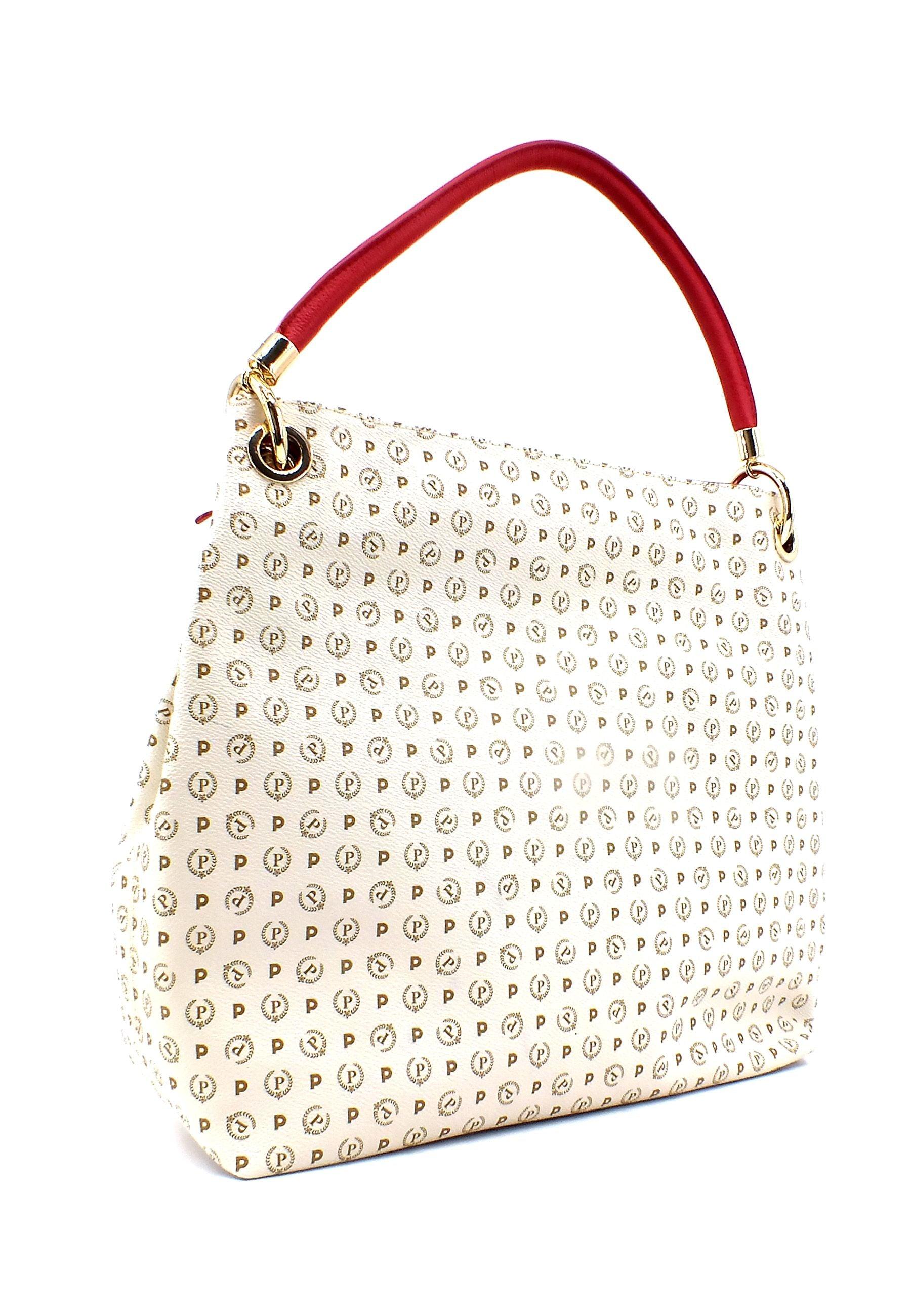 POLLINI Borsa Hobo Avorio TE8409PP02Q1110B - Sandrini Calzature e Abbigliamento