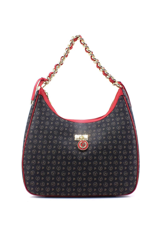 POLLINI Borsa Hobo Large Nero Rosso TE8519PP0HQ1100B - Sandrini Calzature e Abbigliamento