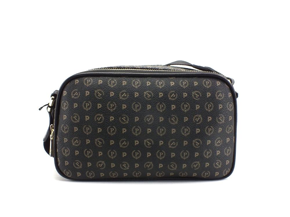 POLLINI Borsa Loghi Tracolla Zip Nero TE8467PP0DQ1100A - Sandrini Calzature e Abbigliamento