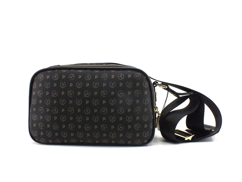 POLLINI Borsa Loghi Tracolla Zip Nero TE8467PP0DQ1100A - Sandrini Calzature e Abbigliamento