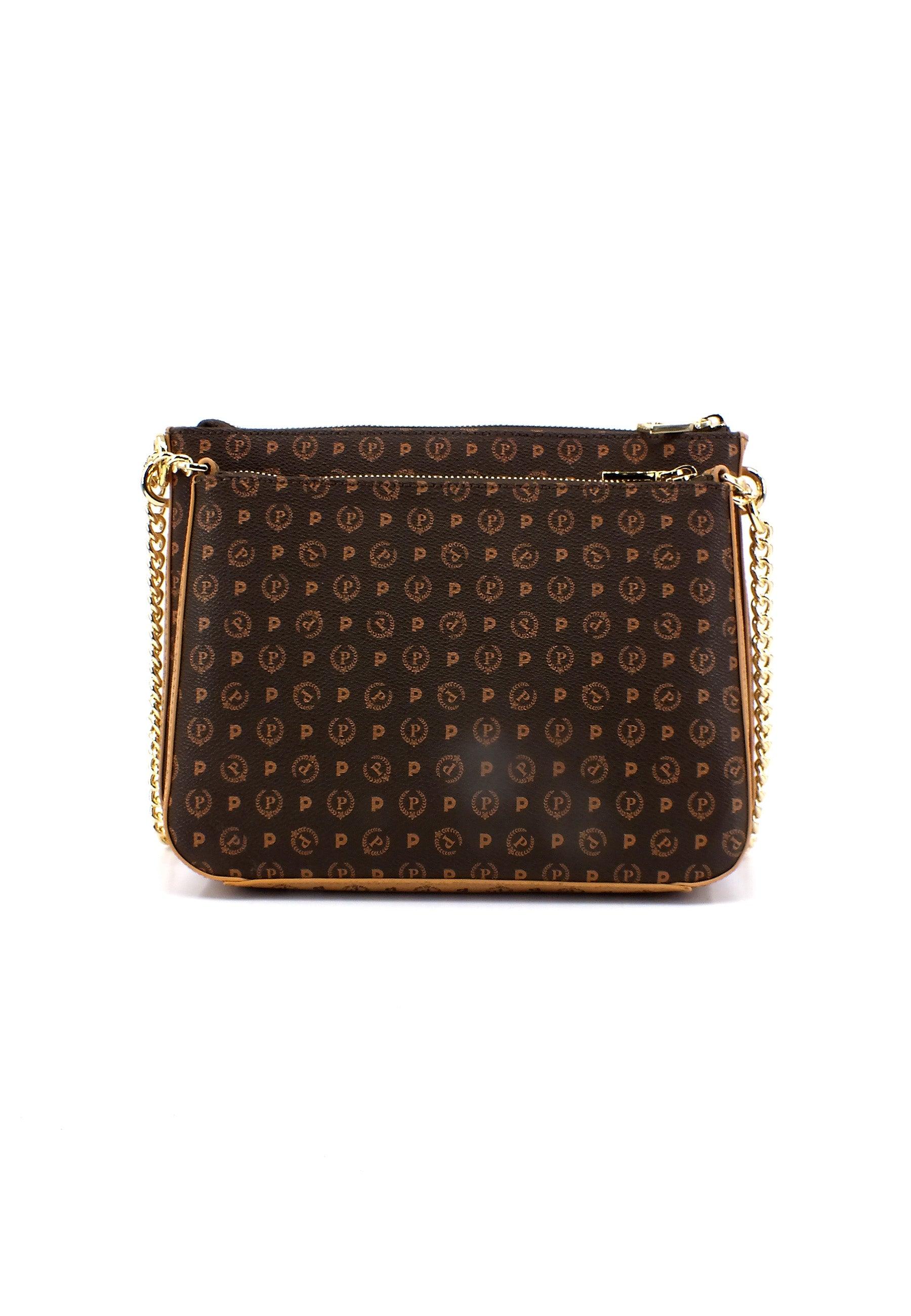 POLLINI Borsa Shoulder Con Pochette Crema Marrone TE8469PP0DQ5330A - Sandrini Calzature e Abbigliamento