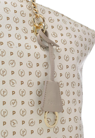 POLLINI Borsa Tote Avorio Ghiaccio TE8408PP02Q1110A - Sandrini Calzature e Abbigliamento