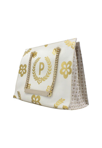 POLLINI Borsa Tote Big Bianco Oro TE8472PP0DQ1E10C - Sandrini Calzature e Abbigliamento