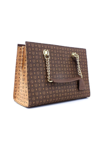 POLLINI Borsa Tote Crema Marrone TE8406PP02Q5330A - Sandrini Calzature e Abbigliamento