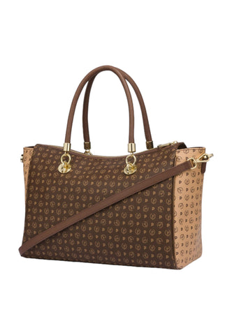 POLLINI Borsa Tote Donna Marrone Crema TE8518PP0HQ5330 - Sandrini Calzature e Abbigliamento
