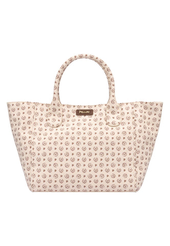 POLLINI Borsa Tote Large Donna Avorio Marrone TE8480PP0EQ6D11D - Sandrini Calzature e Abbigliamento