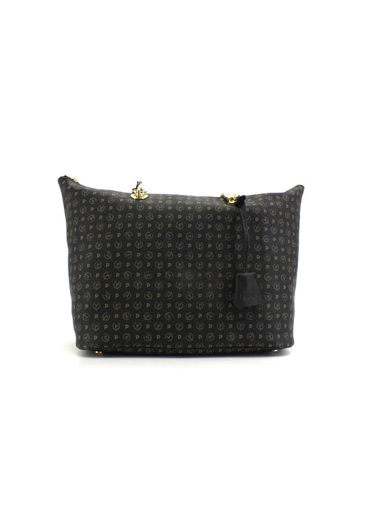 POLLINI Borsa Tote Mid Loghi Zip Nera TE8410PP02Q1100A - Sandrini Calzature e Abbigliamento