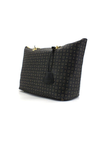 POLLINI Borsa Tote Mid Loghi Zip Nera TE8410PP02Q1100A - Sandrini Calzature e Abbigliamento