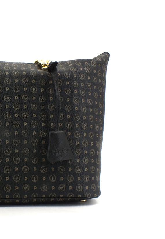 POLLINI Borsa Tote Mid Loghi Zip Nera TE8410PP02Q1100A - Sandrini Calzature e Abbigliamento