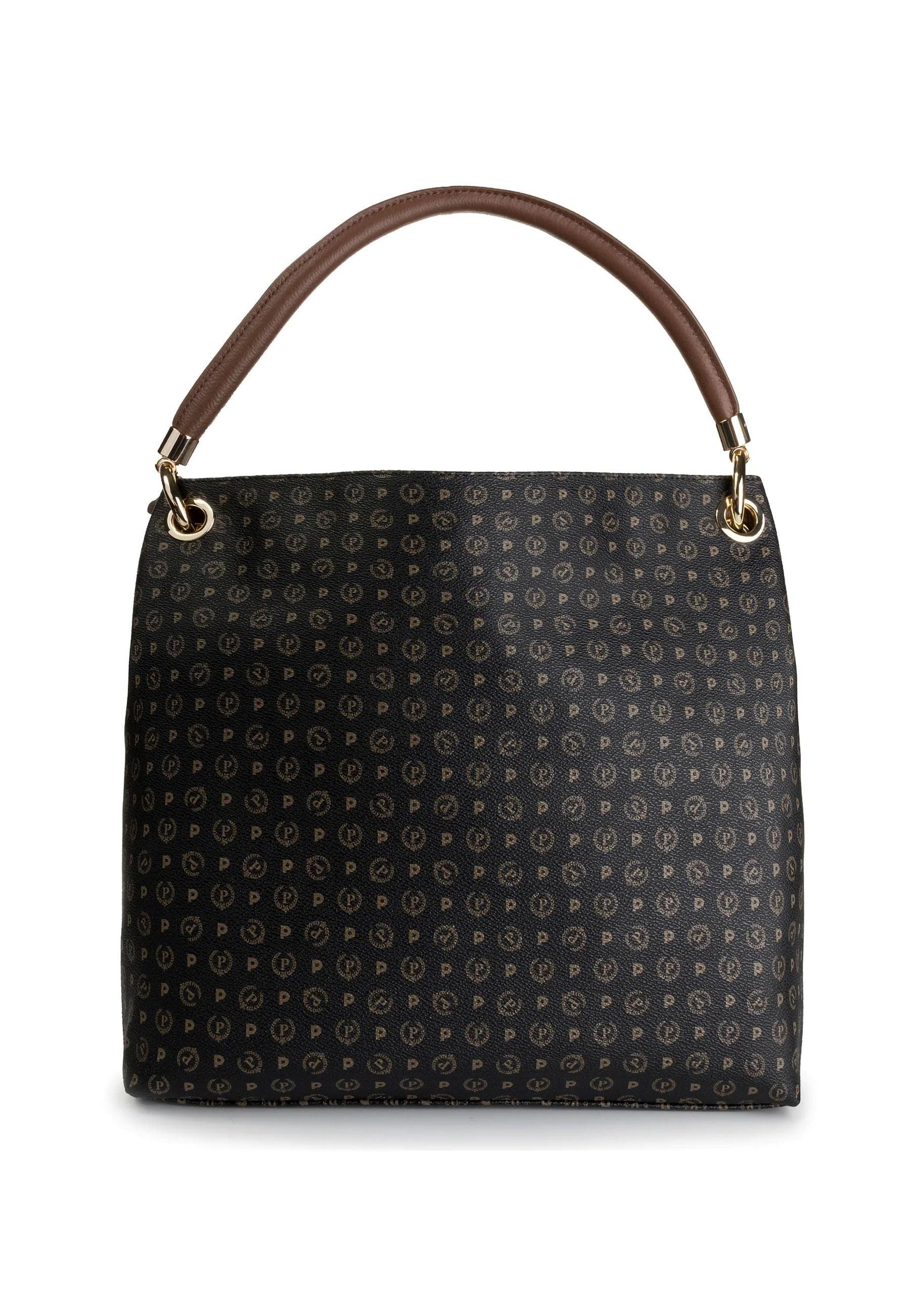 POLLINI Borsa Tote Nero Marrone TE8409PP02Q1100D - Sandrini Calzature e Abbigliamento