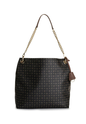 POLLINI Borsa Tote Nero Marrone TE8409PP02Q1100D - Sandrini Calzature e Abbigliamento