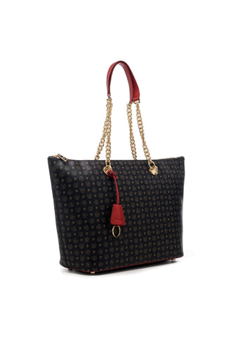 POLLINI Borsa Tote Nero Rosso TE8410PP02Q1100B - Sandrini Calzature e Abbigliamento