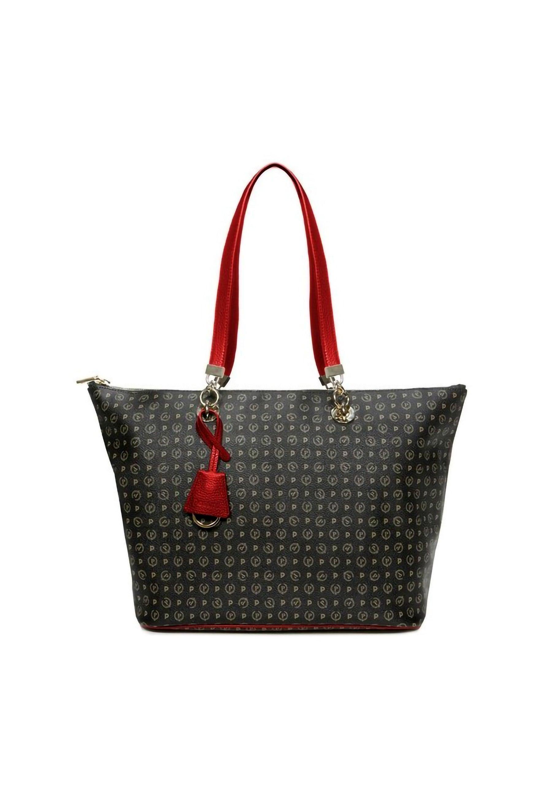 POLLINI Borsa Tote Nero Rosso TE8410PP02Q1100B - Sandrini Calzature e Abbigliamento