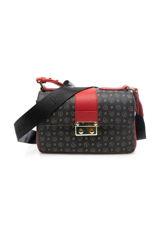 POLLINI Borsa Tracola Nero Rosso TE8452PP0BQ1100B - Sandrini Calzature e Abbigliamento