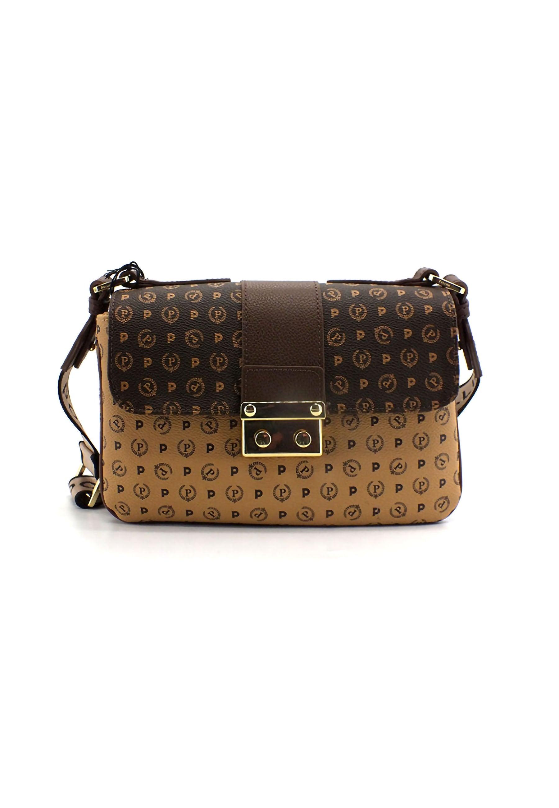 POLLINI Borsa Tracolla Baguette Crema Marrone TE8452PP0BQ5330A - Sandrini Calzature e Abbigliamento