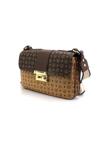 POLLINI Borsa Tracolla Baguette Crema Marrone TE8452PP0BQ5330A - Sandrini Calzature e Abbigliamento