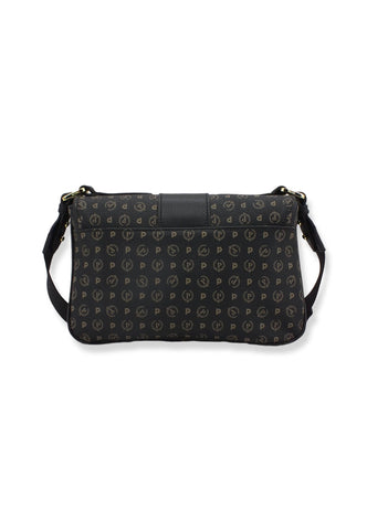 POLLINI Borsa Tracolla Baguette Loghi Nera TE8452PP02Q1100A - Sandrini Calzature e Abbigliamento