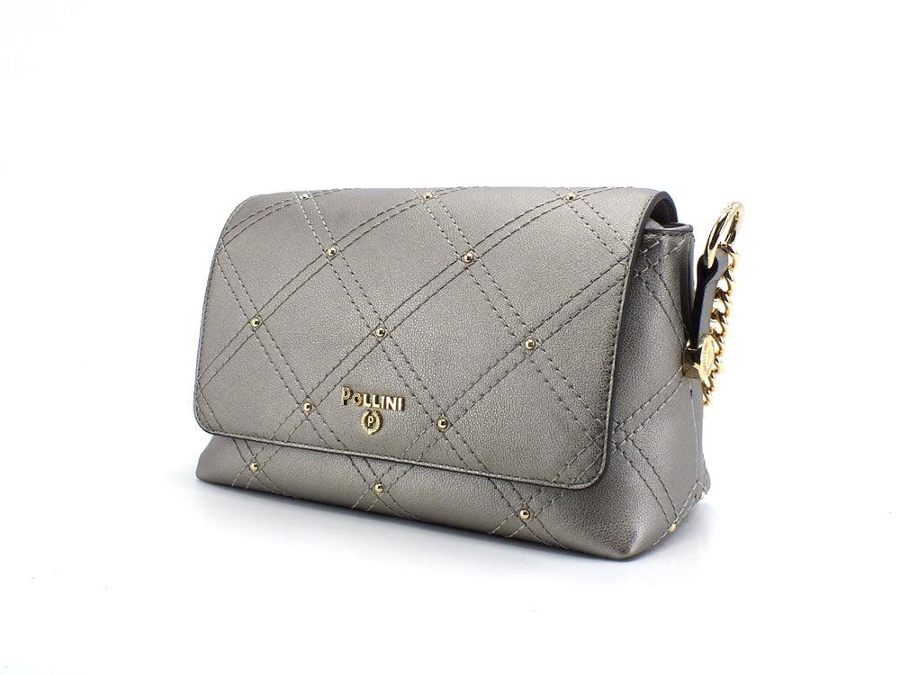 POLLINI Borsa Tracolla Borchiette Canna Di Fucile SC4522PP0DSB1906 - Sandrini Calzature e Abbigliamento