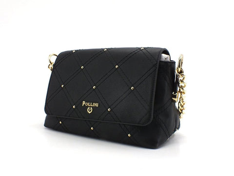 POLLINI Borsa Tracolla Borchiette Nero SC4522PP0DSB1000 - Sandrini Calzature e Abbigliamento