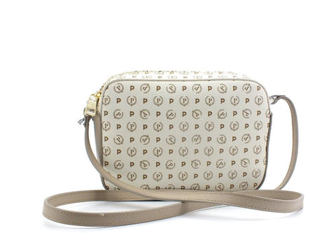 POLLINI Borsa Tracolla Crossbody Loghi Avorio Ghiaccio TE8414PP03Q1110A - Sandrini Calzature e Abbigliamento