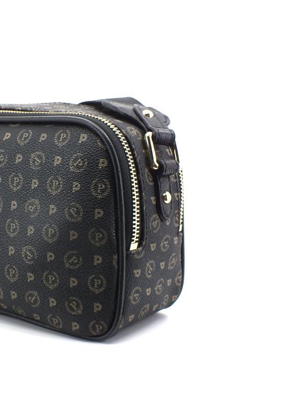 POLLINI Borsa Tracolla Crossbody Loghi Nera TE8467PP0DQ1100A - Sandrini Calzature e Abbigliamento