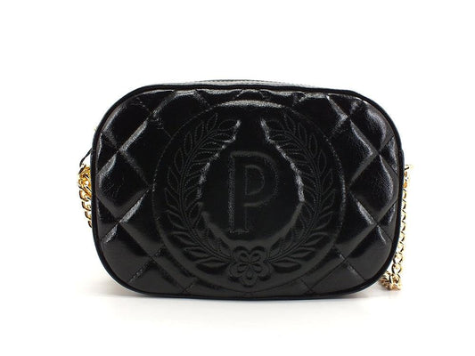POLLINI Borsa Tracolla Grain Lux Nero SC4513PP0DSJ0000 - Sandrini Calzature e Abbigliamento