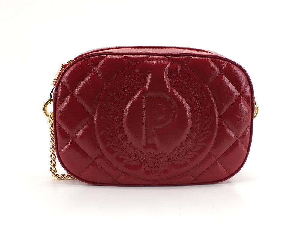 POLLINI Borsa Tracolla Grain Lux Rosso Amaranto SC4513PP0DSJ0511 - Sandrini Calzature e Abbigliamento