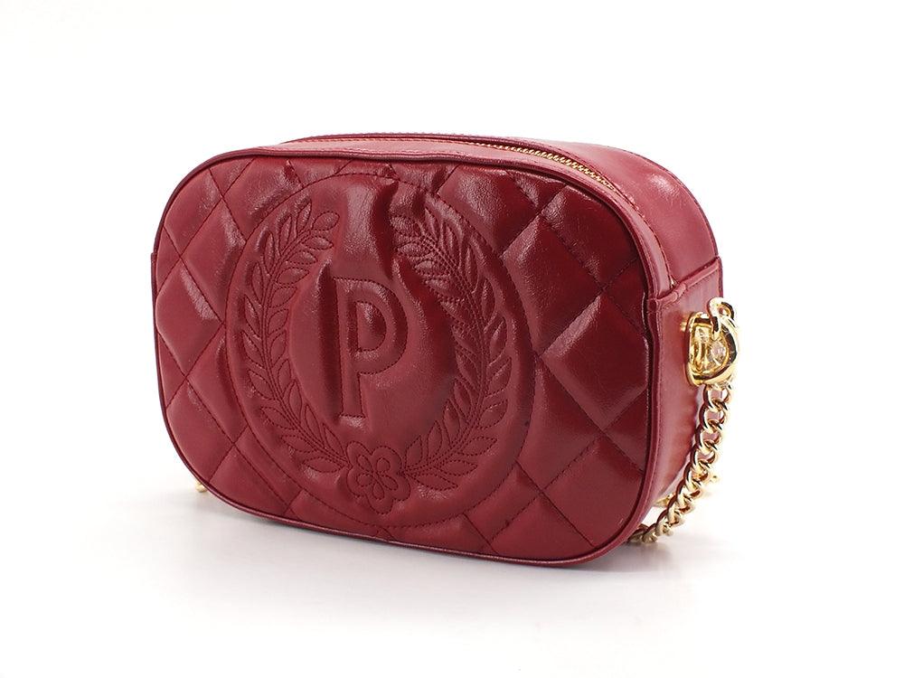 POLLINI Borsa Tracolla Grain Lux Rosso Amaranto SC4513PP0DSJ0511 - Sandrini Calzature e Abbigliamento