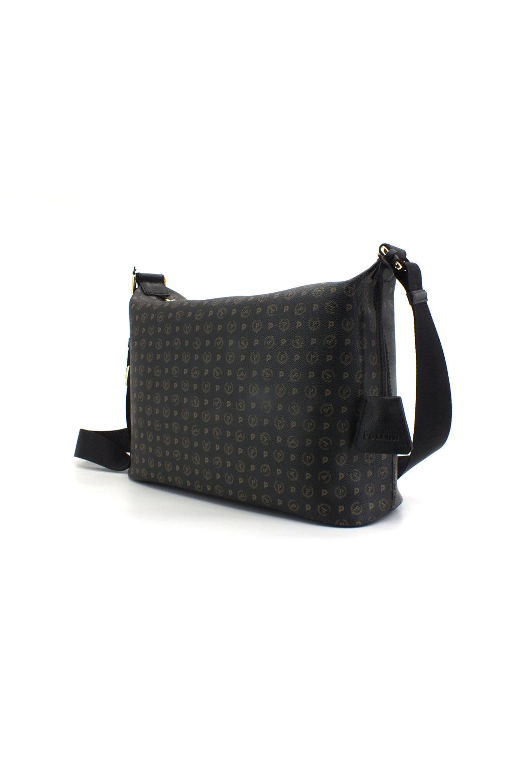 POLLINI Borsa Tracolla Hobo Mid Loghi Nera TE8400PP02Q1100A - Sandrini Calzature e Abbigliamento