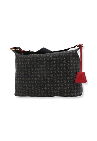 POLLINI Borsa Tracolla Hobo Mid Loghi Nera TE8400PP02Q1100B - Sandrini Calzature e Abbigliamento