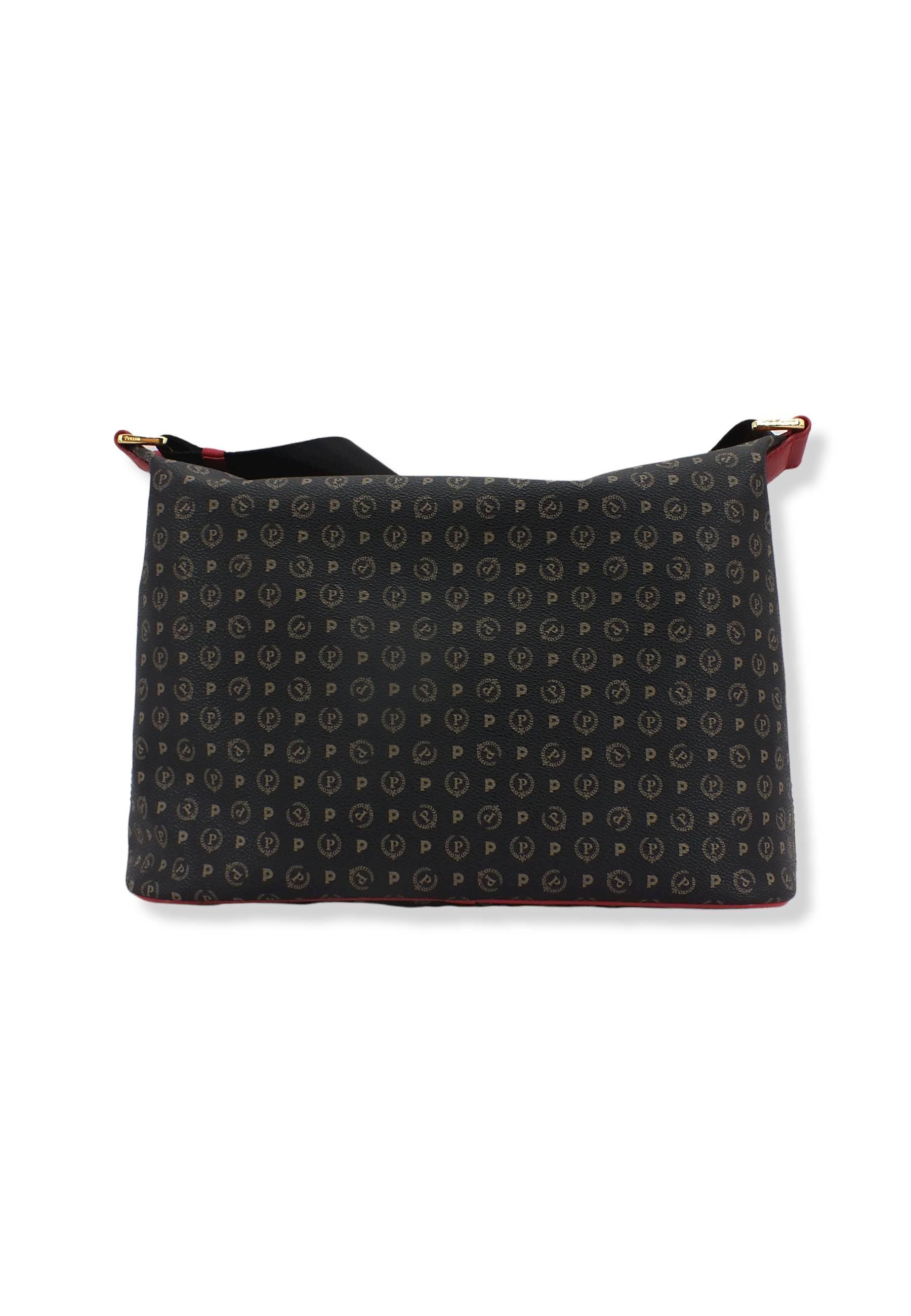 POLLINI Borsa Tracolla Hobo Mid Loghi Nera TE8400PP02Q1100B - Sandrini Calzature e Abbigliamento