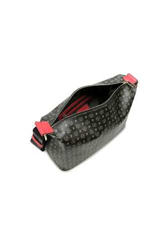 POLLINI Borsa Tracolla Hobo Nero Rosso TE8400PP02Q1100B - Sandrini Calzature e Abbigliamento