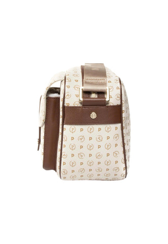 POLLINI Borsa Tracolla Messanger Donna Avorio Marrone TE8448PP0AQ1110C - Sandrini Calzature e Abbigliamento