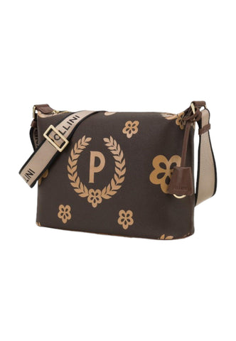 POLLINI Borsa Tracolla Messanger Donna Marrone Crema TE8400PP02Q1E11A - Sandrini Calzature e Abbigliamento