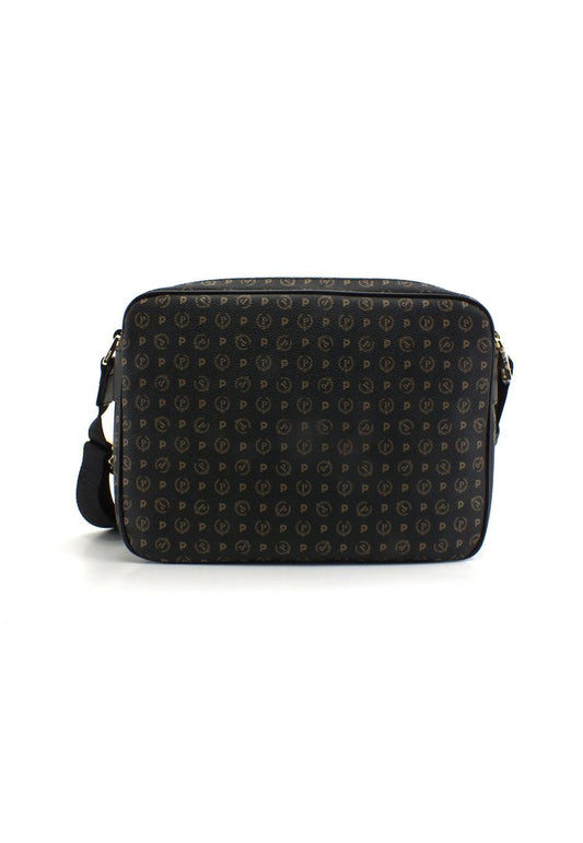 POLLINI Borsa Tracolla Messanger Loghi Nero Rosso TE8402PP02Q1100A - Sandrini Calzature e Abbigliamento